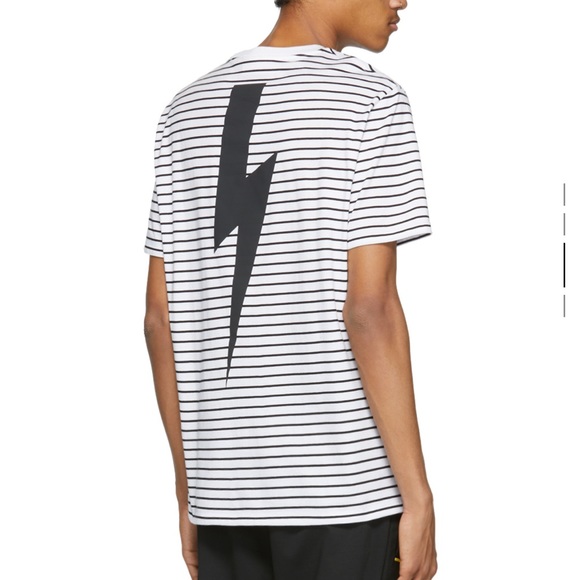 Neil Barrett striped thunder bolt shirt - Picture 2 of 7